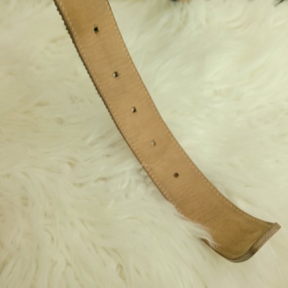 Mario Hernandez Mixed Butterfly Calf Hair Leather Belt Silver Buckle 48" - Picture 13 of 14